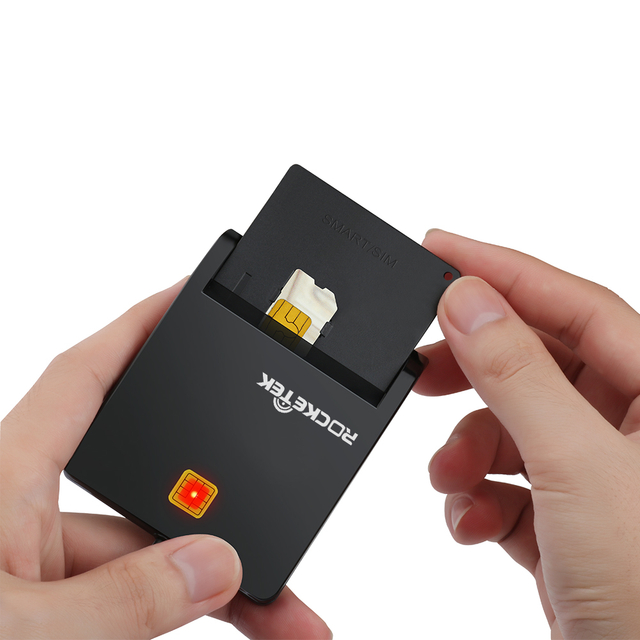 USB 2.0 Full Speed ISO 7816 Contact IC Chip Card Reader For PC