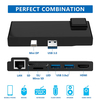 Promotional Custom Logo OEM 6 in 1 USB Hub To HDMI Ethernet USB 3.0 TF SD Card Reader Connection Docking Adaptor Hub