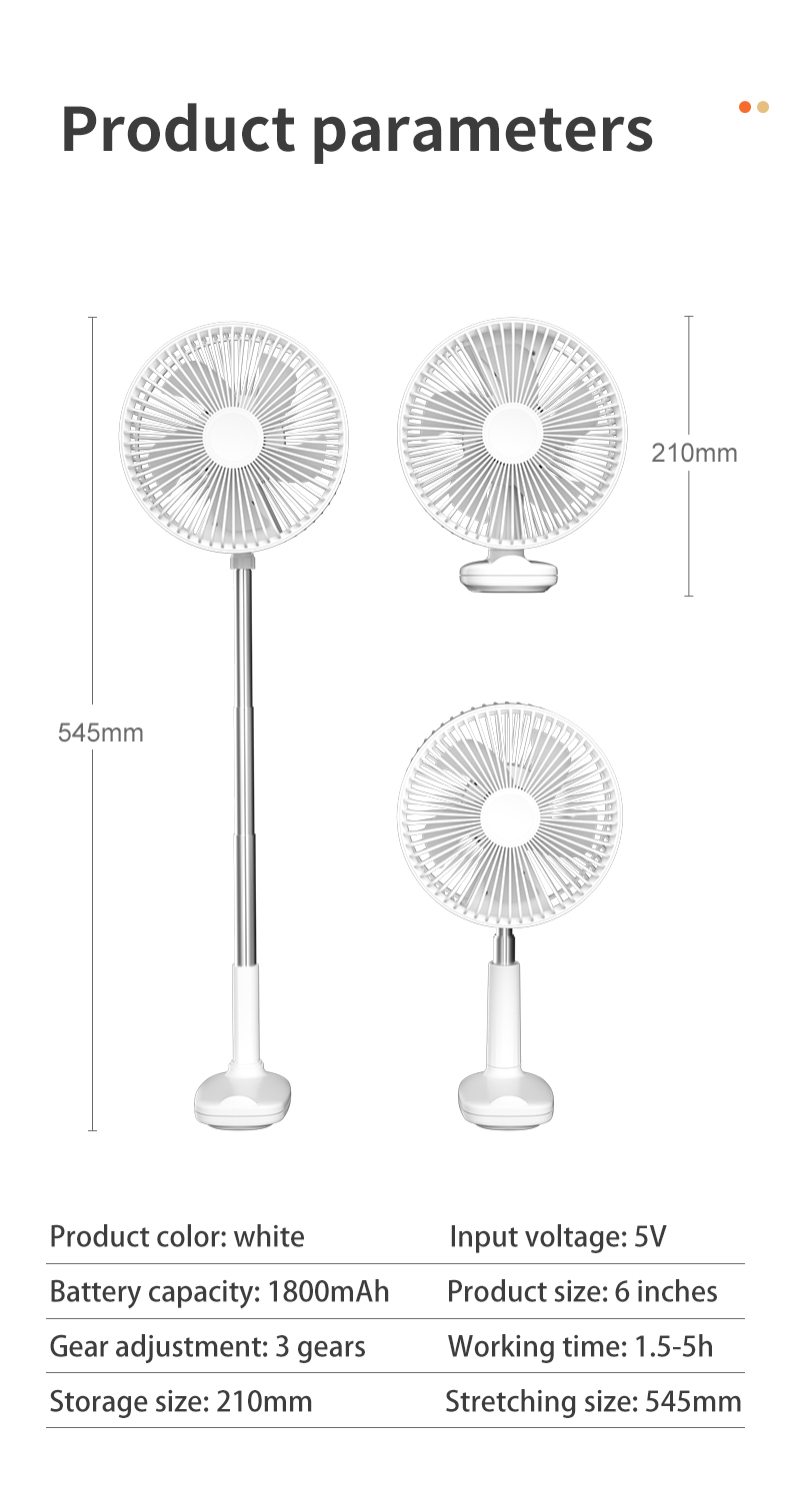 Convertible Desk Clip Table Fan Folding And Charging Fan Rechargeable Foldable Fan