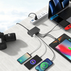 Allkei 6 Port 58W QC 3.0 Type C PD 20W USB Fast Charger Travel Adapter Mobile Phone Wall Charger