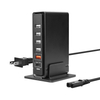 Allkei 6 Port 58W QC 3.0 Type C PD 20W USB Fast Charger Travel Adapter Mobile Phone Wall Charger