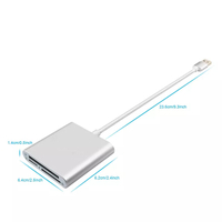  Super speed Aluminum USB 3.0 Multi In 1 Card Reader for CF/SD/MMC memory cards