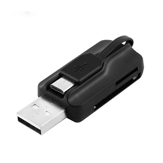  USB 2.0 4 in 1 otg mobile phone smart card reader with SD / TF cards Slot