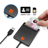Allkei Factory Portable Usb Smart Emv Multi Ic Id Chip Card Reader ISO 7816 USB 2.0 Full Speed ATM Card Reader 