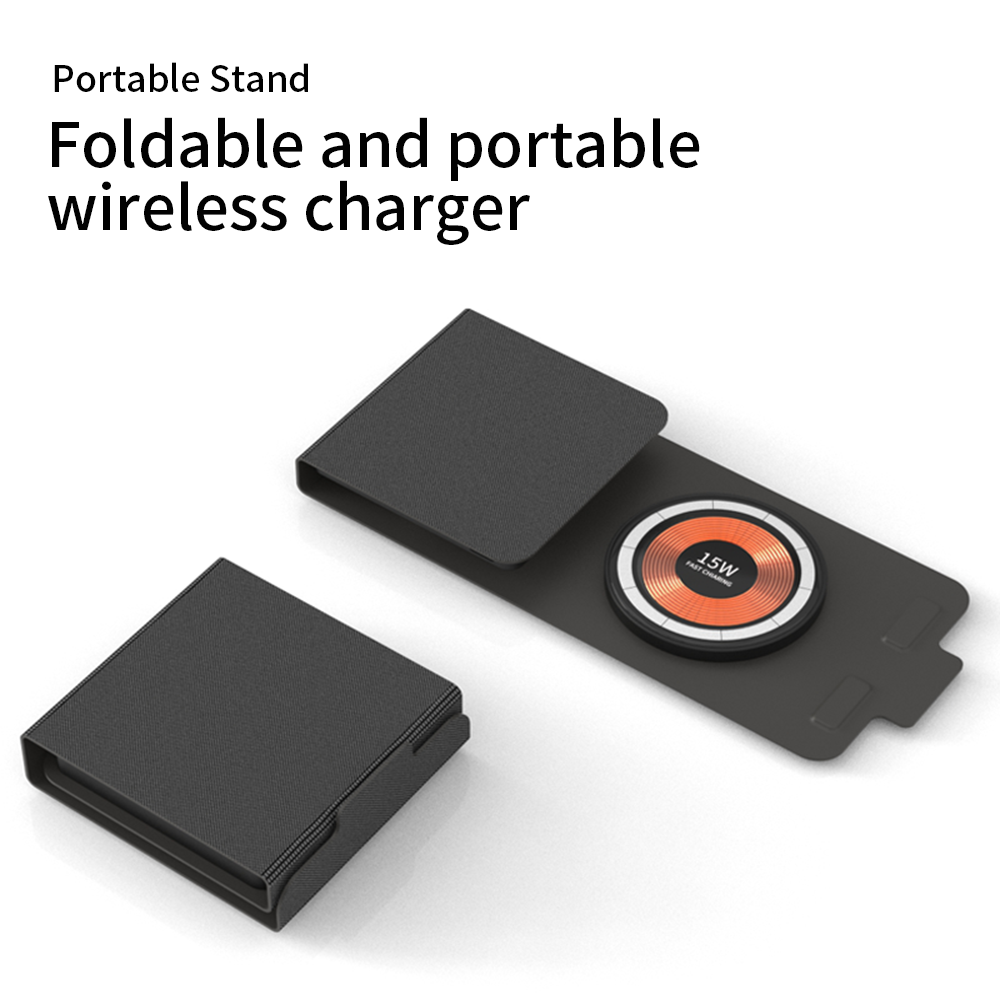 Allkei T01 3-in-1 Foldable Magnetic Wireless Charger