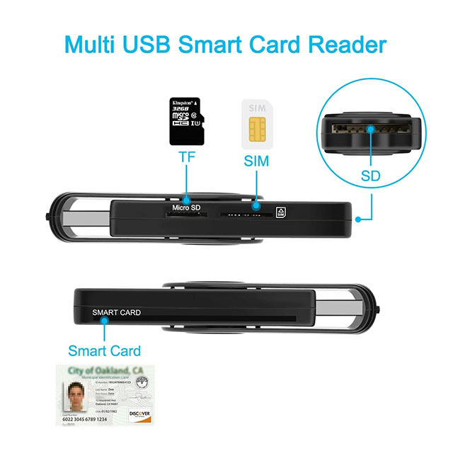  USB2.0 Smart EMV Card Reader
