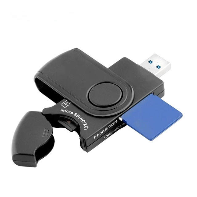 Memory 4 Slots usb flash drive card adapter with Card Protective Cover