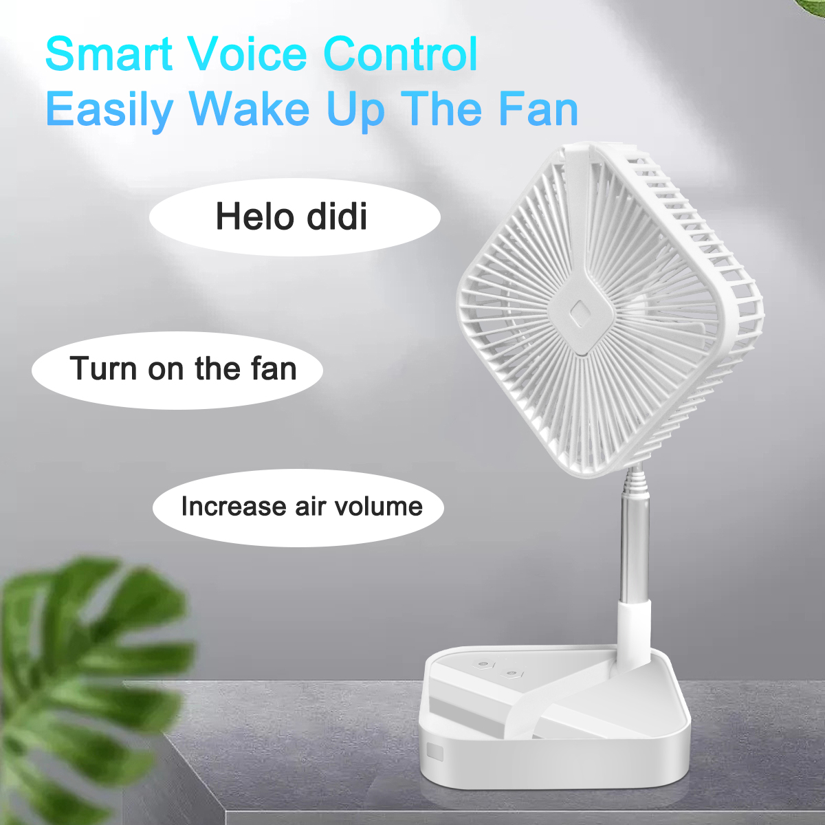 The New Listing Smart Personal Usb Portable Desktop Mini Stand Potable Cooling Rechargeable Foldable Table Fan
